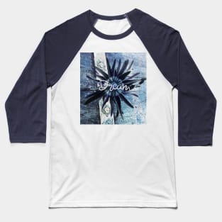 Blue Rustic Dream Daisy Baseball T-Shirt